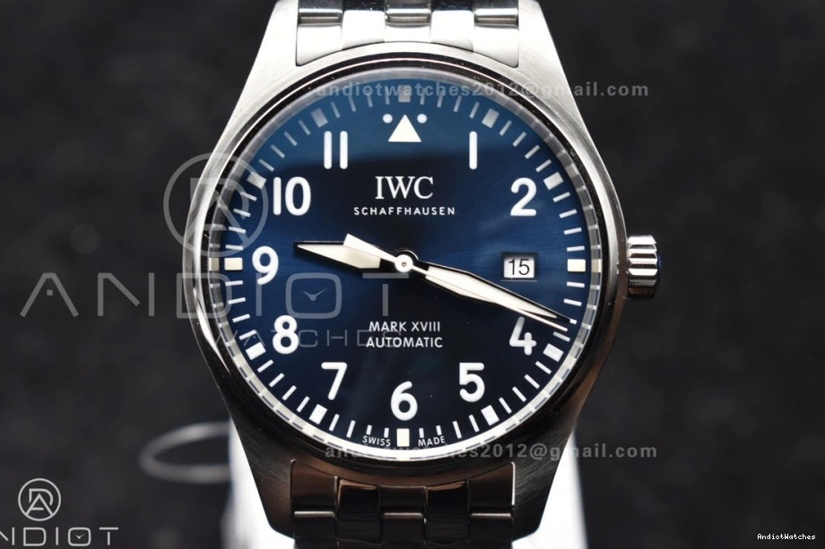 Best V7F SS Edition Bracelet XVIII 903 Asian Mark Breathable 1:1 Blue on ETA Dial 0111